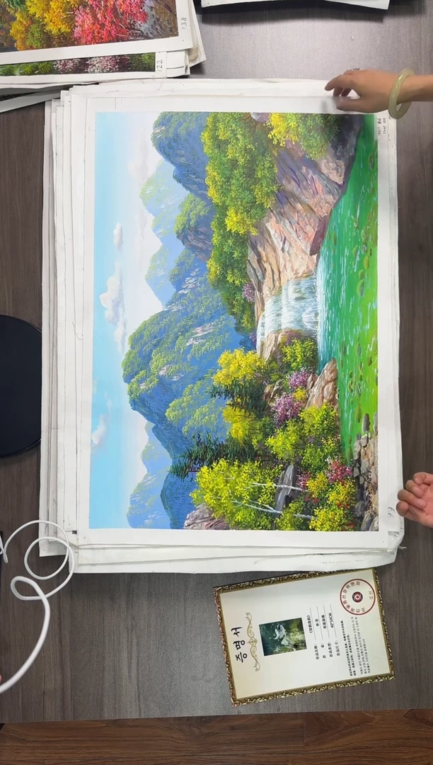 油画【29号】约50*70cm丨朝鲜原创纯手绘孤品油画丨顺丰包邮