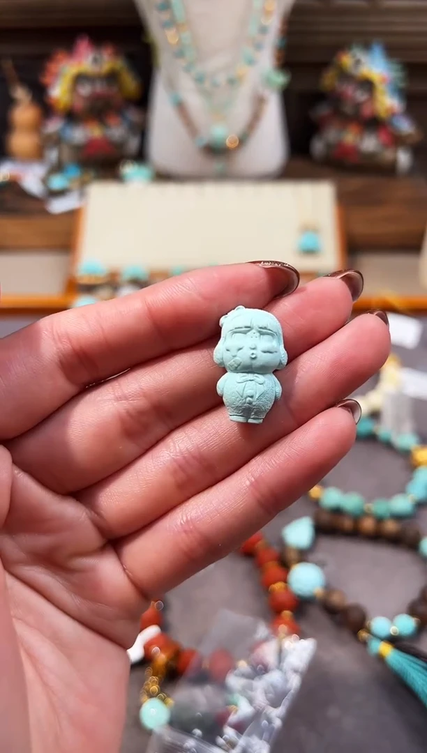 未镶嵌绿松石配饰哭娃