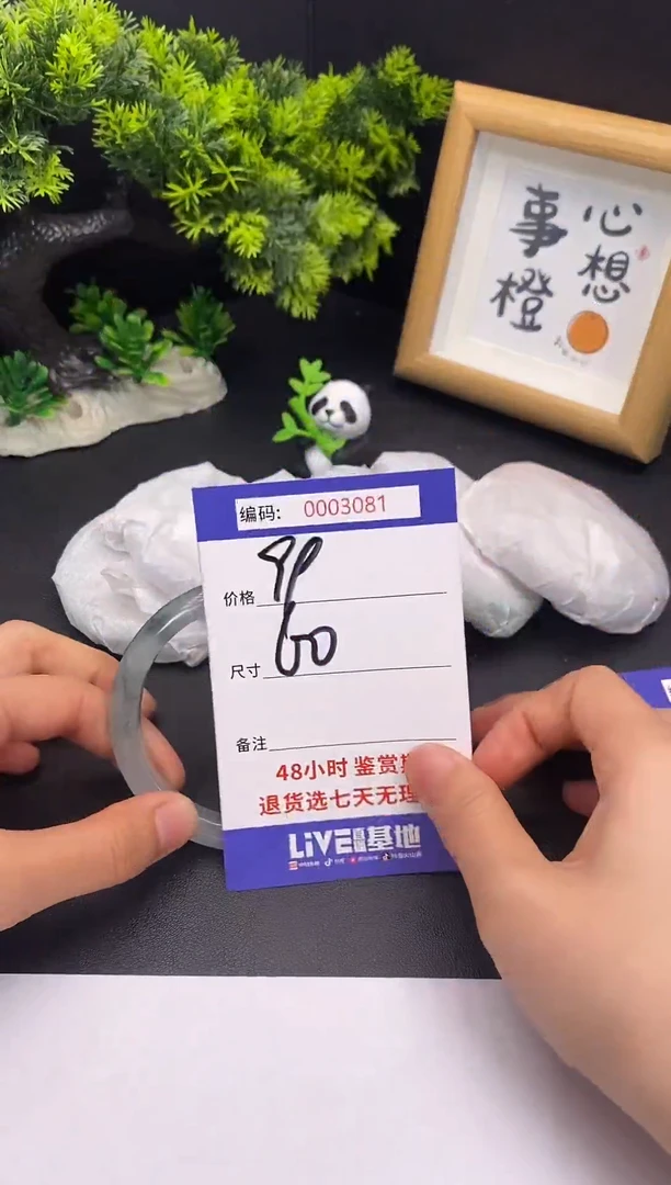 未镶嵌手镯翡翠0003081