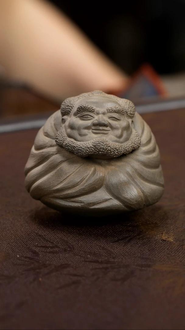 紫砂茶宠紫砂达摩