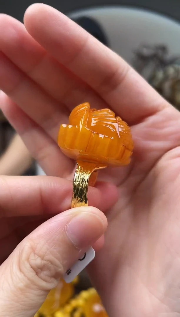 裸石琥珀未镶嵌首饰 假1赔4 （多样性发货1件