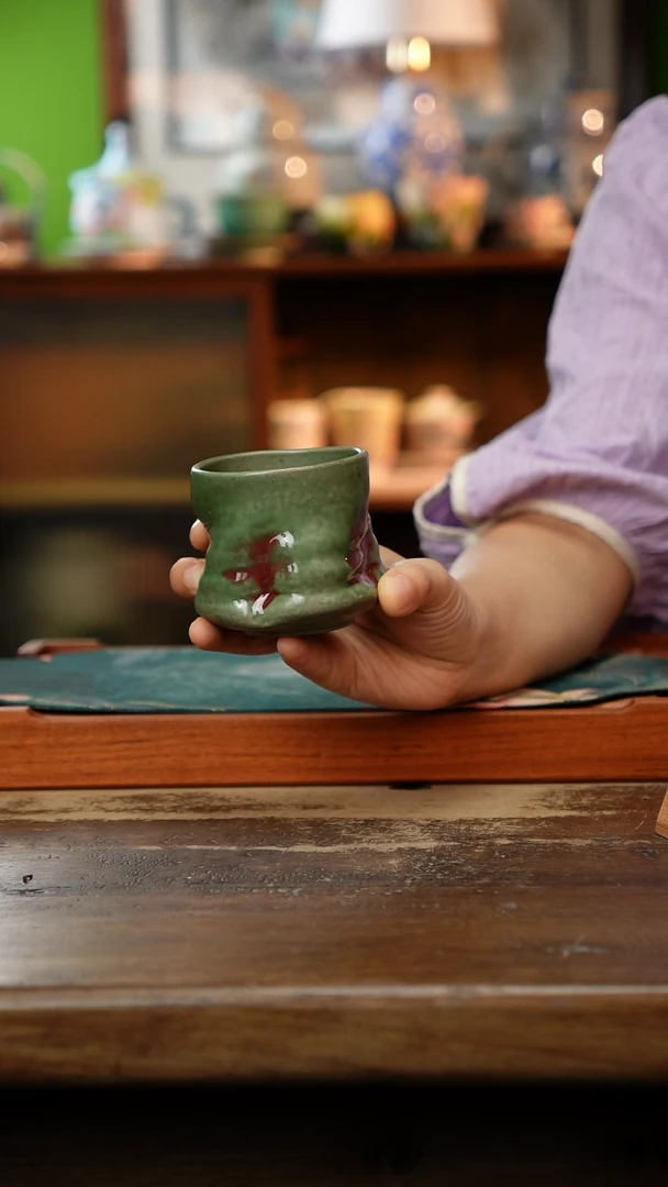 杯子景德镇纯手工釉下彩精品茶具水杯