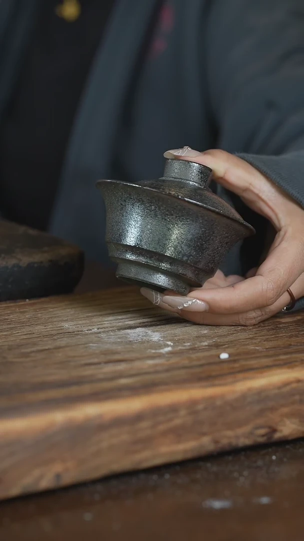 【闪购商品】浪鬼柴烧鬼小柴盖碗