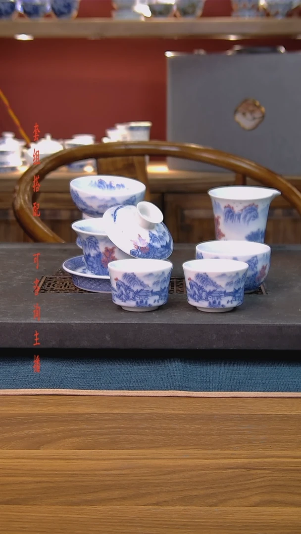 简装家用款6件套 白瓷陶瓷茶具