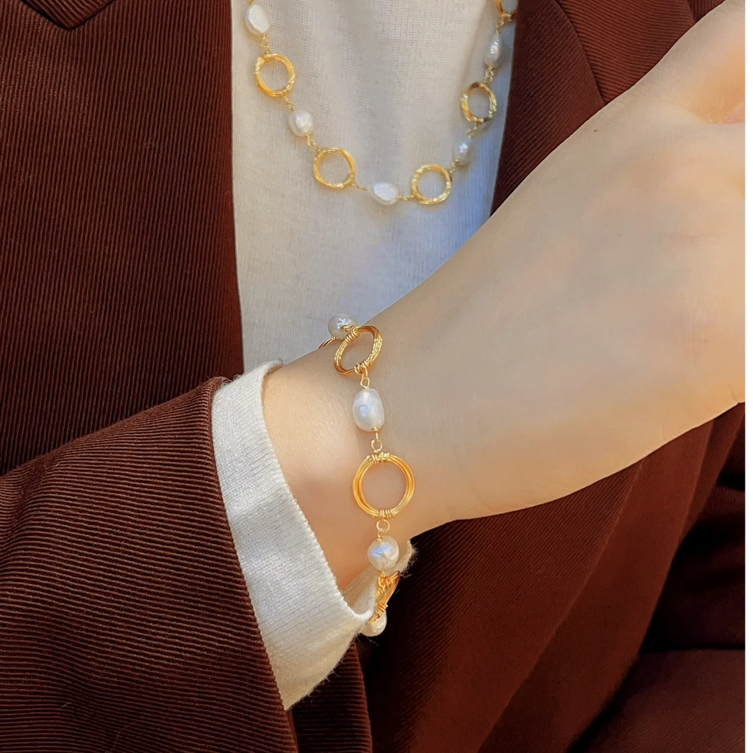 铜合金手链 若恋简约手链冷淡风SL096121气质气质网红轻奢设计感