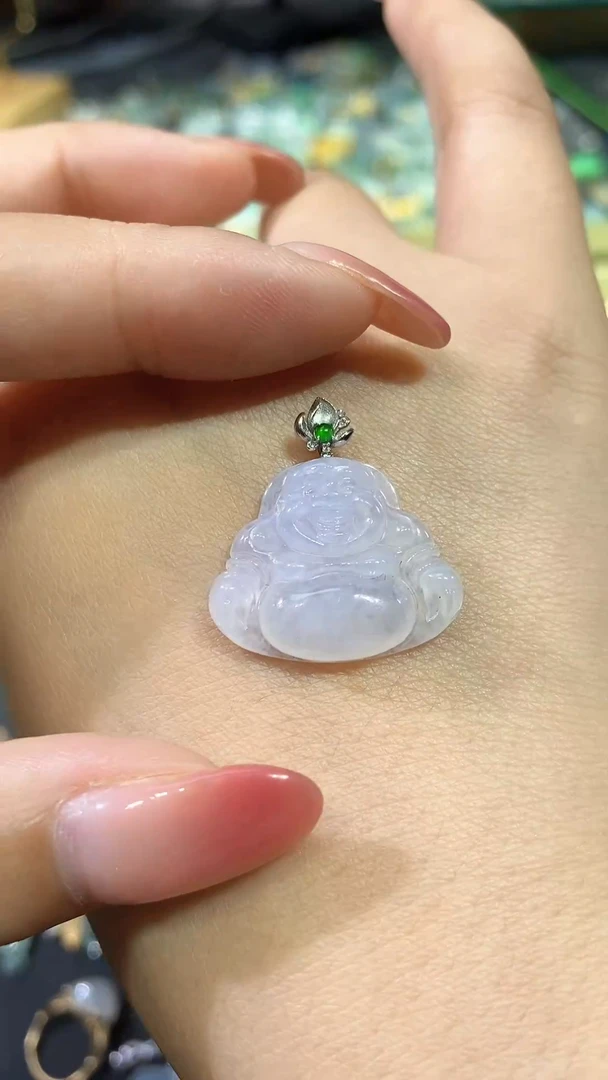 颈饰18K金镶嵌翡翠20250915051
