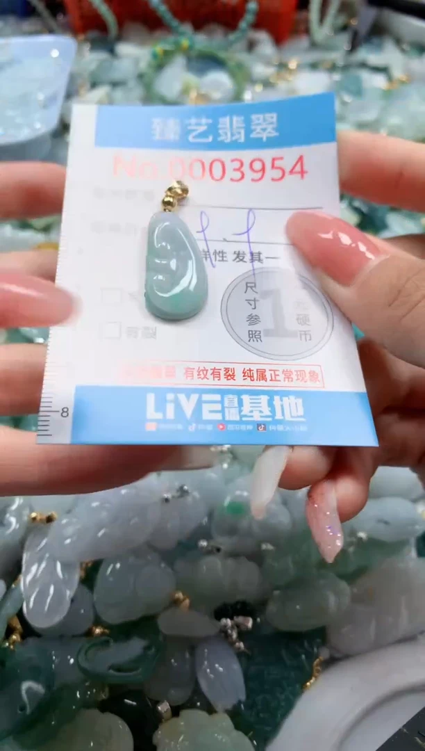 翡翠未镶嵌颈饰3954