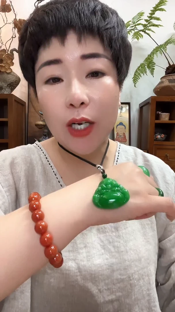 吊坠(赠链)合金翡翠122