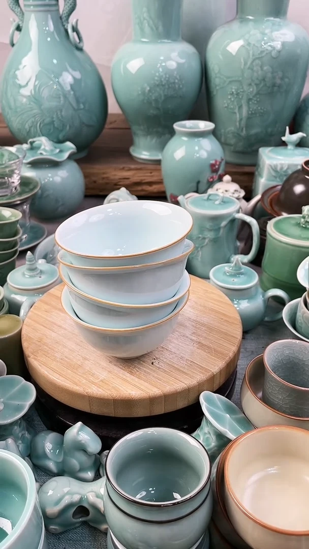 【闪购商品】4个 特价福利 微瑕 慧仙青瓷