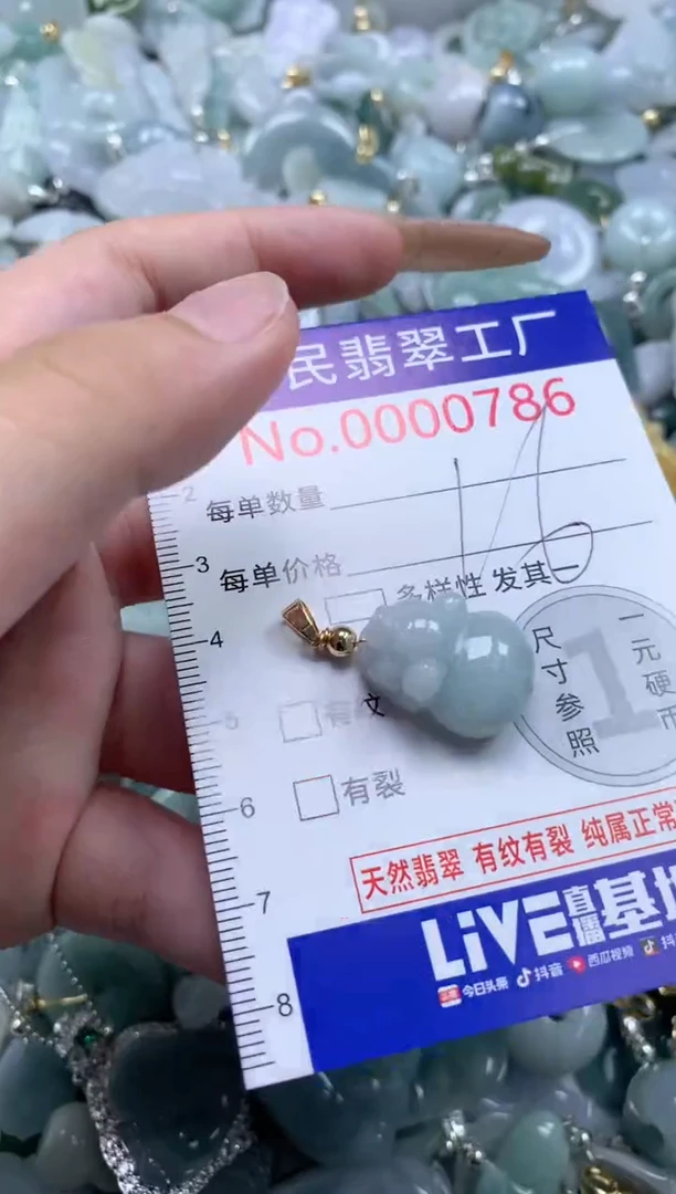 翡翠未镶嵌吊坠(不含链)786