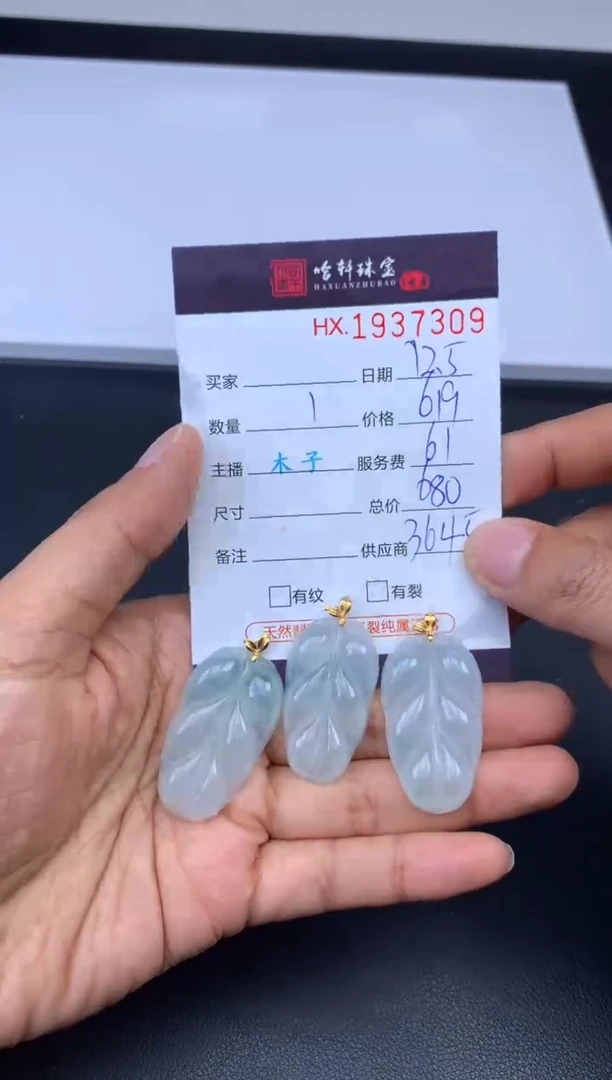 未镶嵌挂件翡翠哈轩 挂件1（多样性发其一）