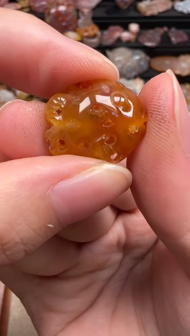 硅化珊瑚（珊瑚玉）未镶嵌颈饰754