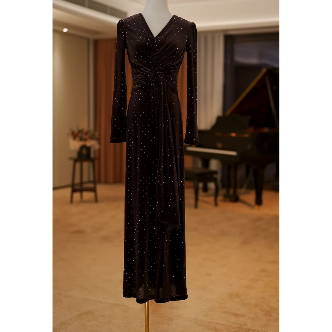 【JOSIE定制】秋冬法式气质日常高级感小众设计师连衣裙-JS0001