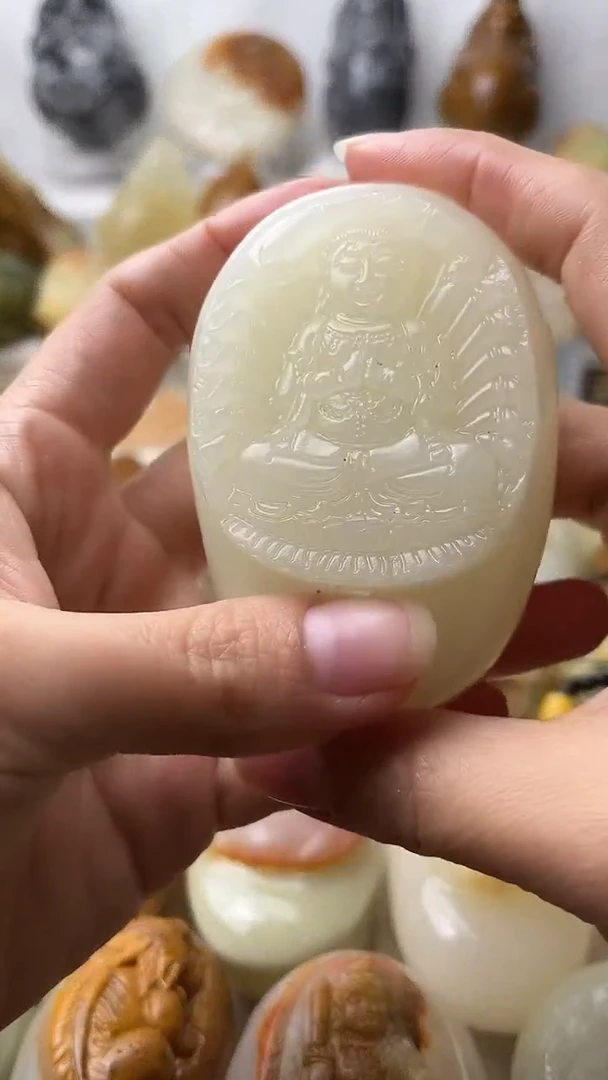 石材古青石棉纹正常不退换千手观音