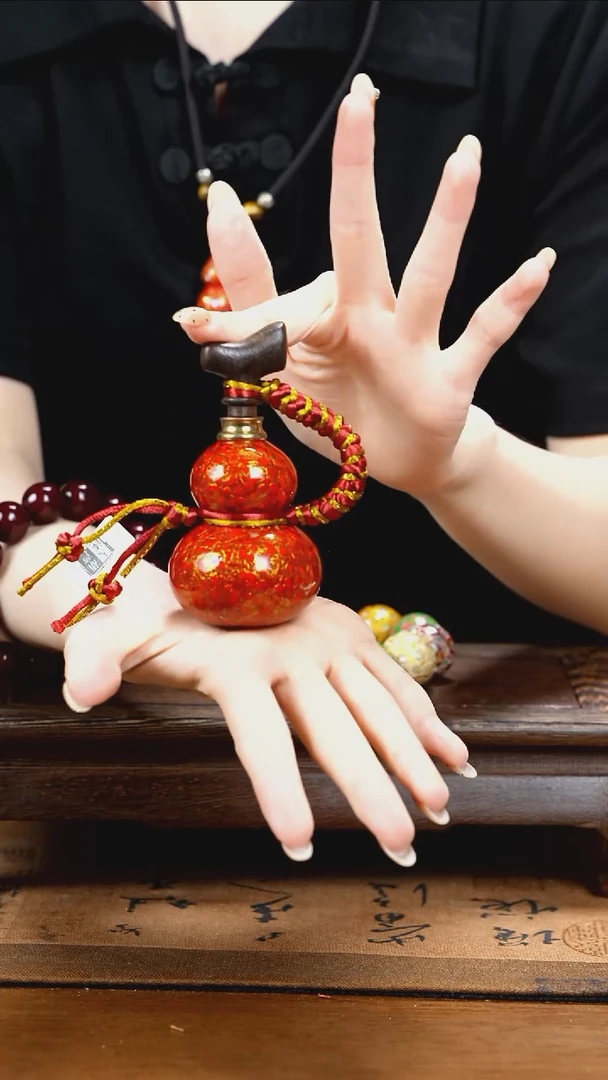 XD030漆艺精致小手捻(开口）