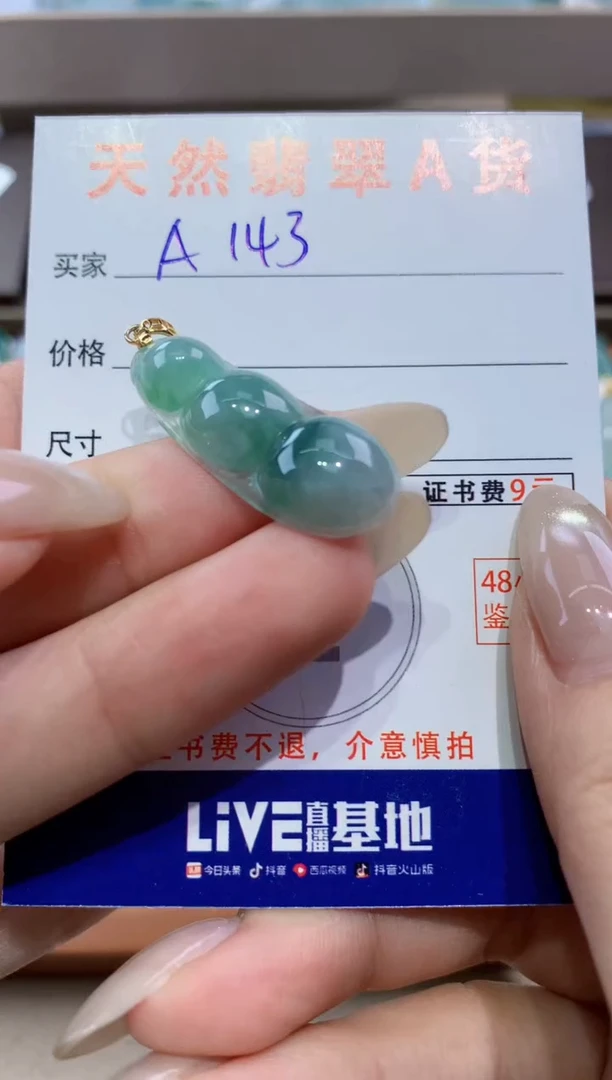 颈饰未镶嵌翡翠天然翡翠A货挂件