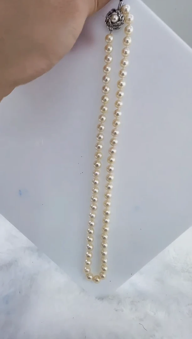 未镶嵌海水珍珠DA海水珍珠串链6-7    z379