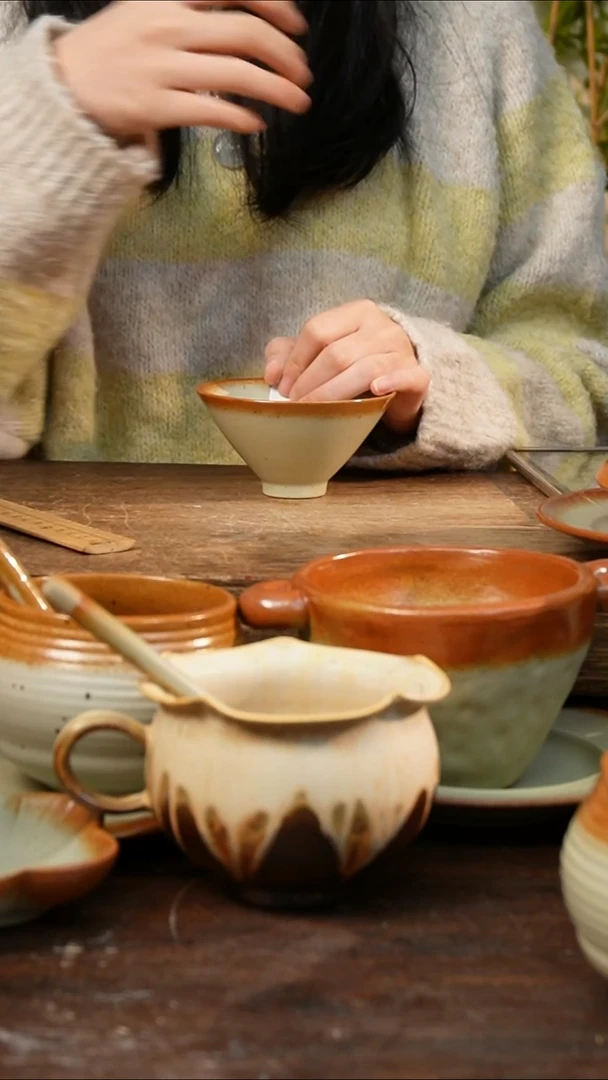 盘 高颜值粗陶餐具限时抢购