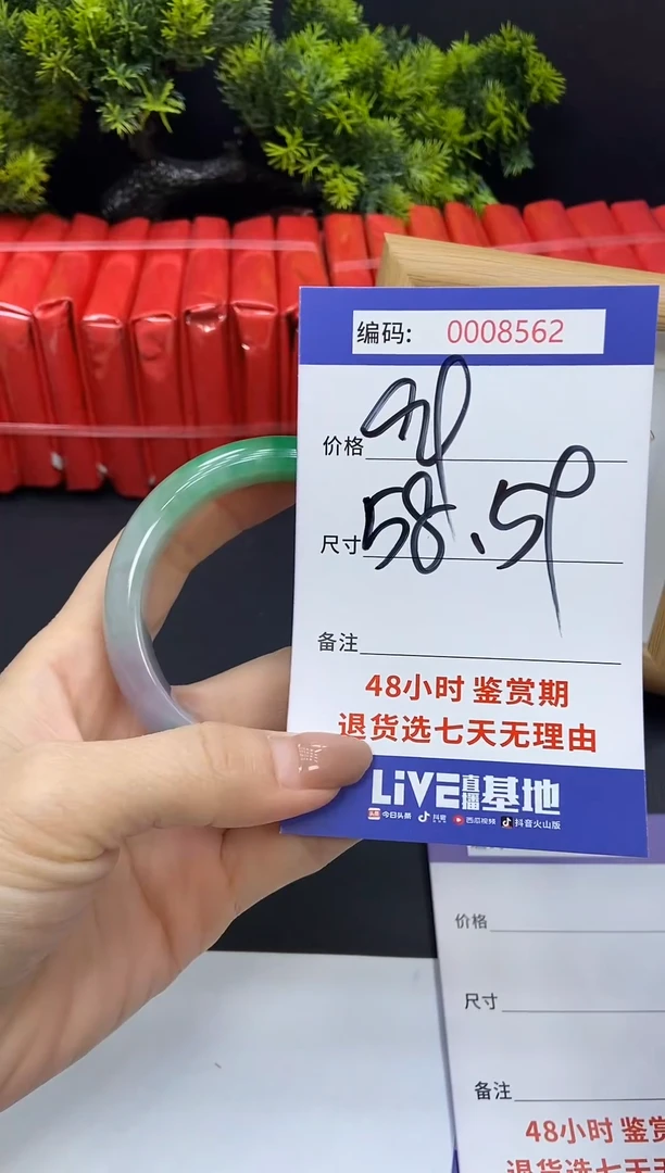 未镶嵌手镯翡翠0008562