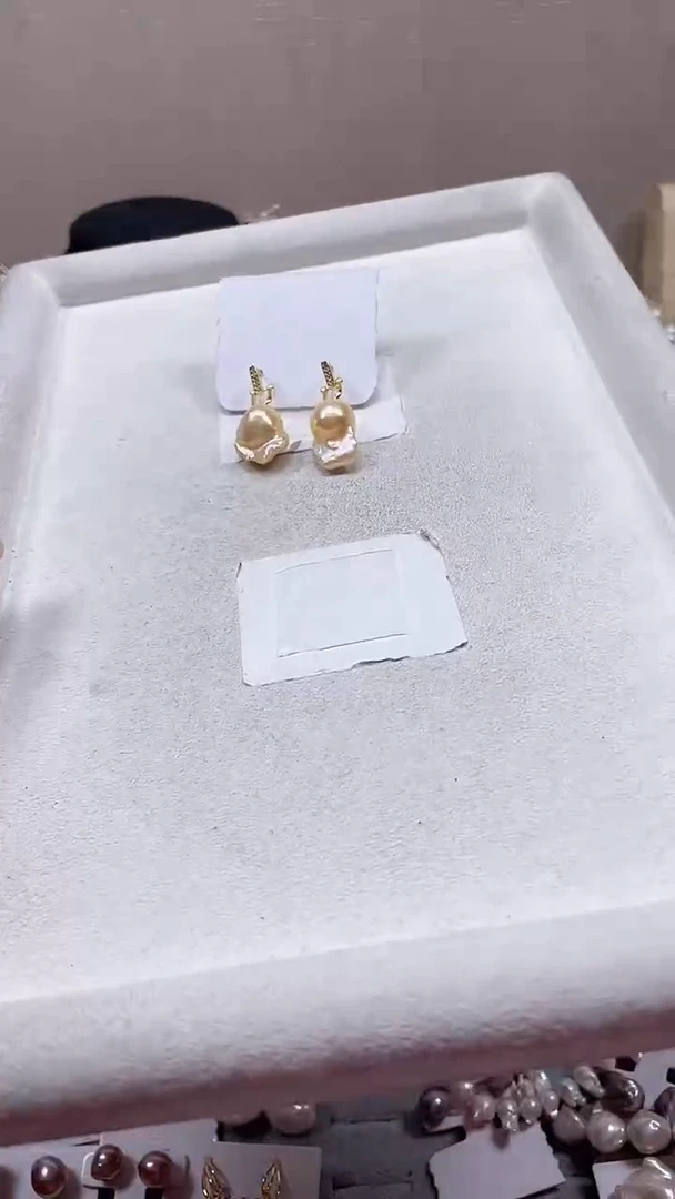 未镶嵌耳饰淡水珍珠【纯恬饰品】