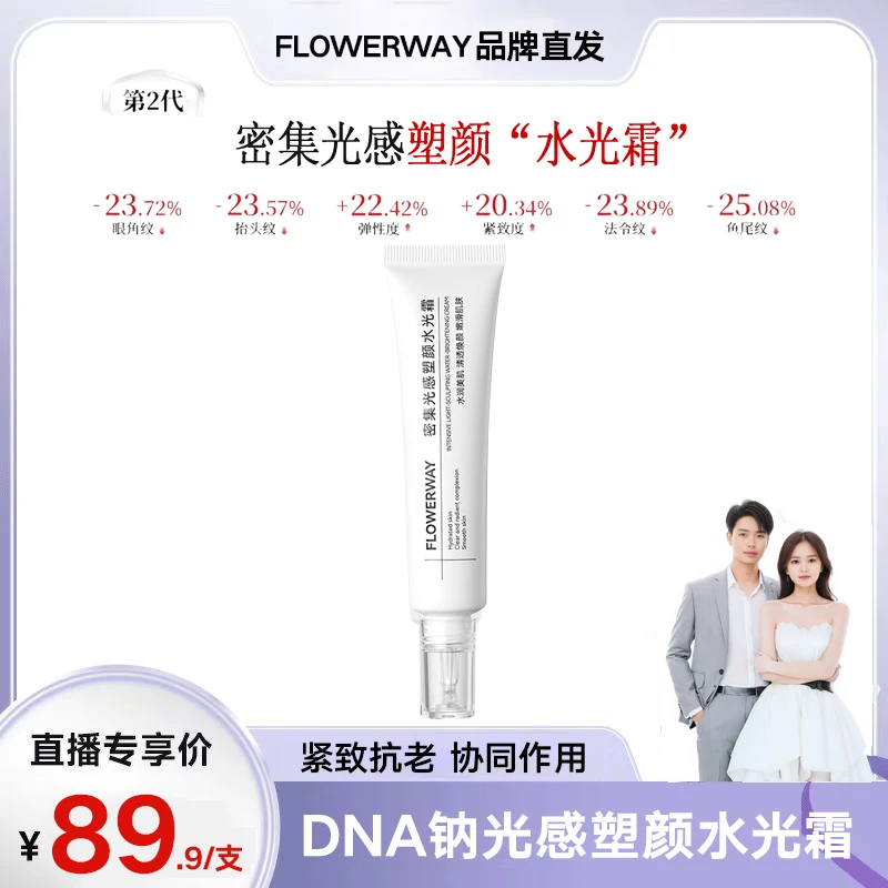 【密集光感塑颜面霜】水光保湿抗皱提拉紧致易吸收水光肌涂抹式面霜