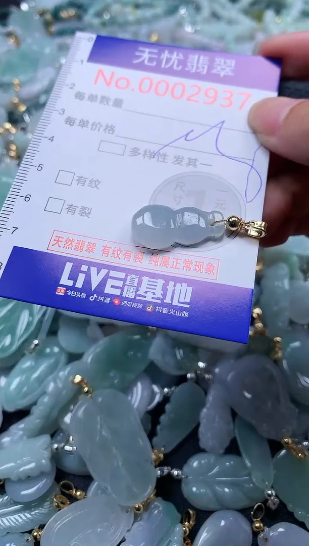 翡翠未镶嵌吊坠(不含链)2837