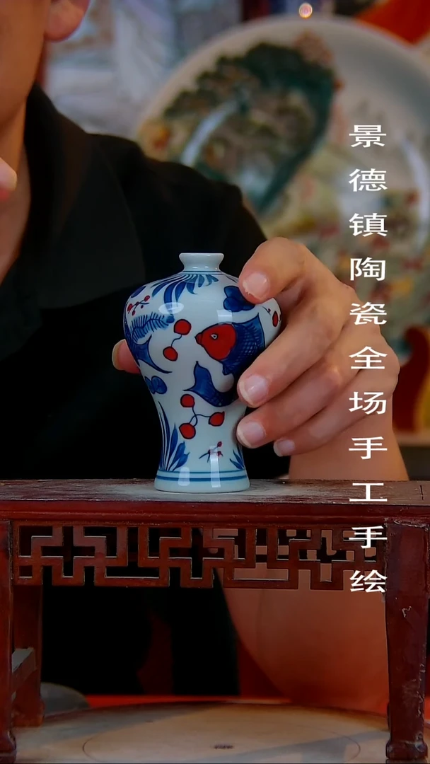 摆件景德镇陶瓷 全场手工手绘