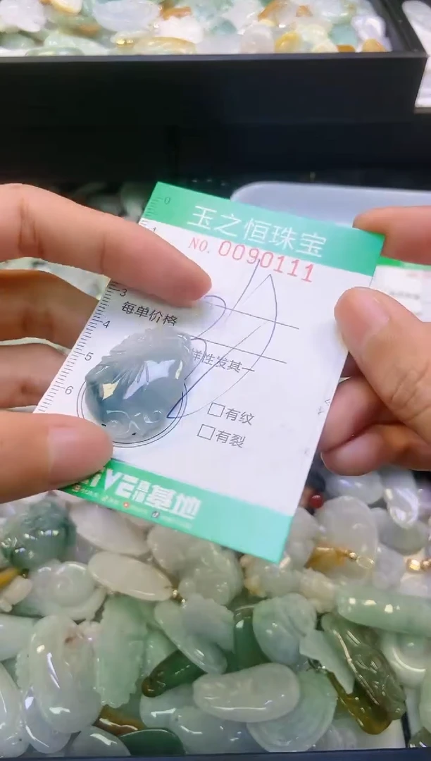 翡翠未镶嵌颈饰闪购0090111