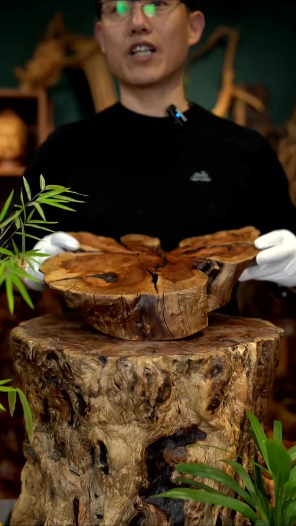 木小*雷击枣木墩子+花架