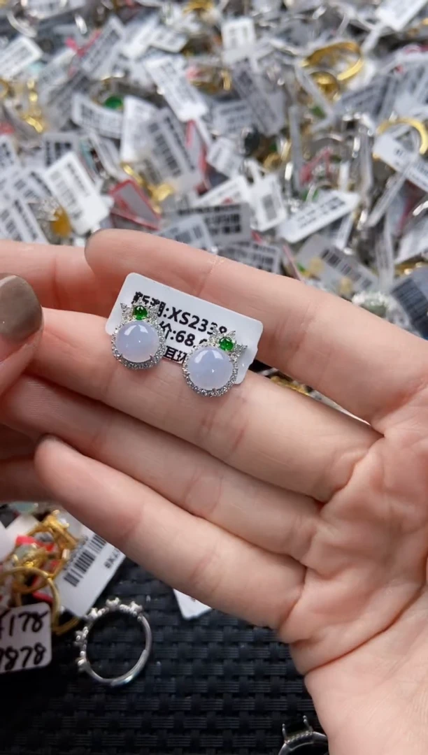 翡翠戒指银S925镶嵌777----2