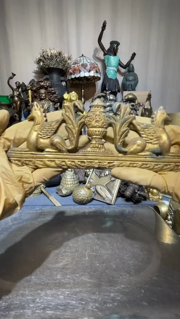琉璃手工艺品回流铜器摆件实物为准