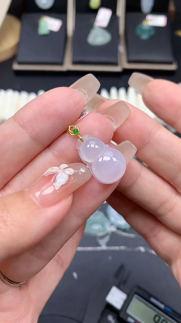 【闪购商品】翡翠吊坠(不含链)18K金镶嵌MS114203