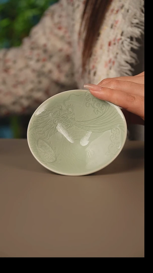 龙雕刻斗笠杯一级1
