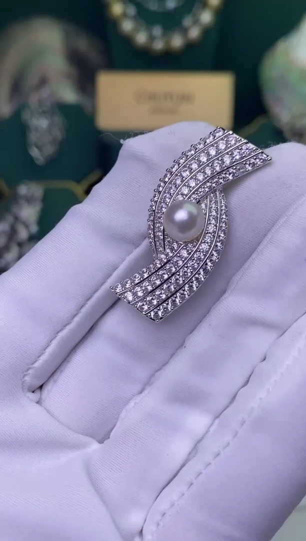 【闪购商品】海水珍珠胸饰未镶嵌7-8