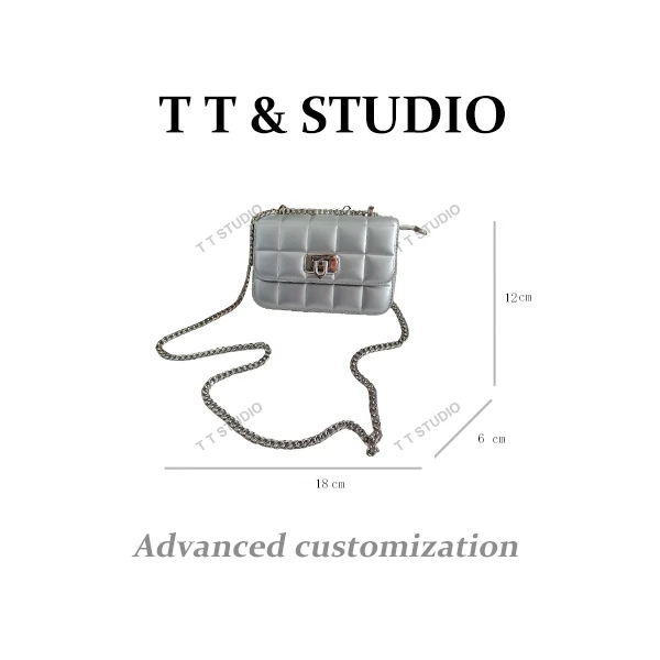 【TT Studio】SKL-7311-香槟银 RAIN.CUN时尚简约腋下斜跨轻奢女包