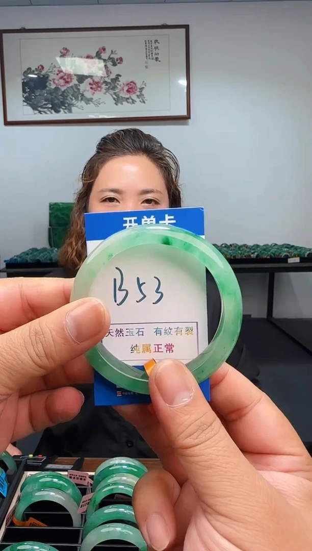 未镶嵌手镯石英质玉（非洲翠）b53
