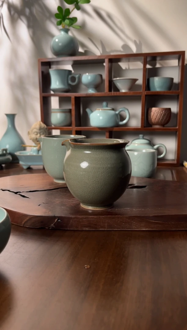 【闪购商品】杯煤烧仿古釉色公道杯