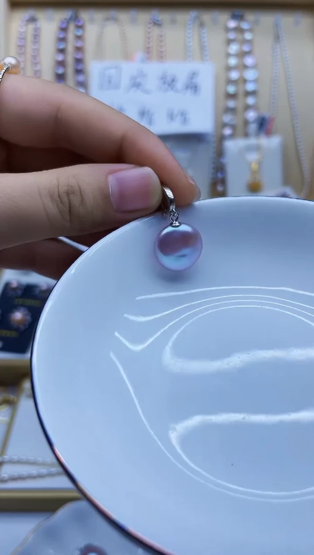 吊坠(不含链)银S925镶嵌淡水珍珠吊坠多样性发其一