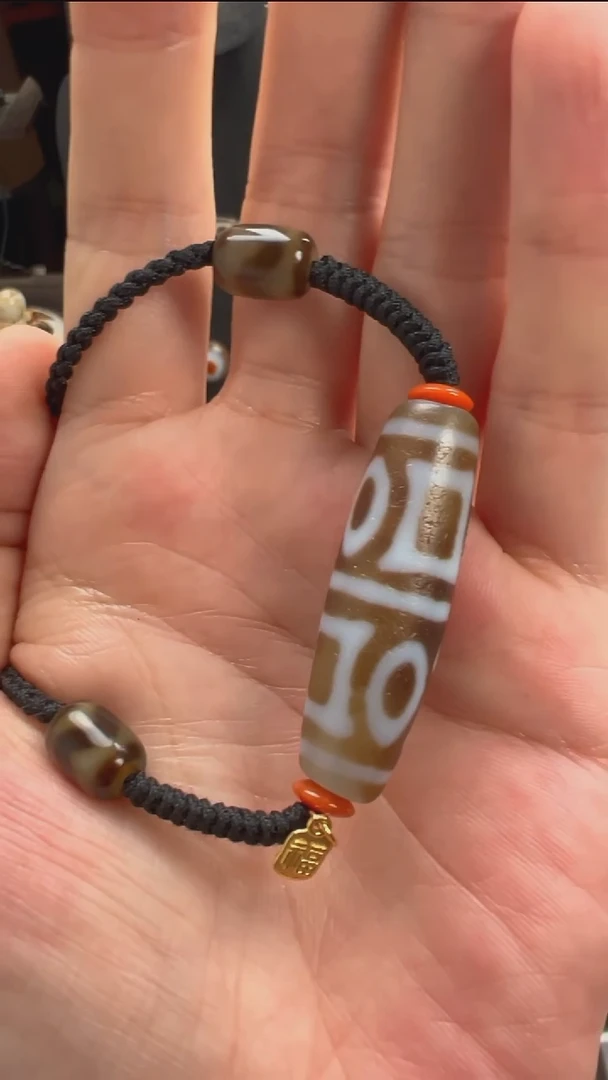 玛瑙/玉髓颈饰未镶嵌小卢全手工玛瑙天珠