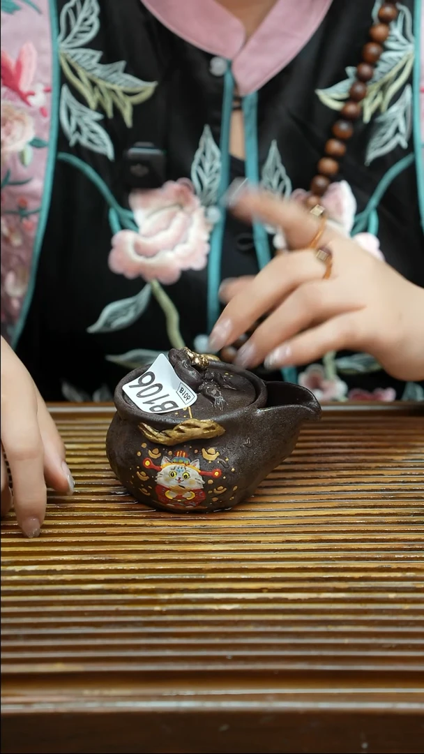万古烧粗陶手工茶具