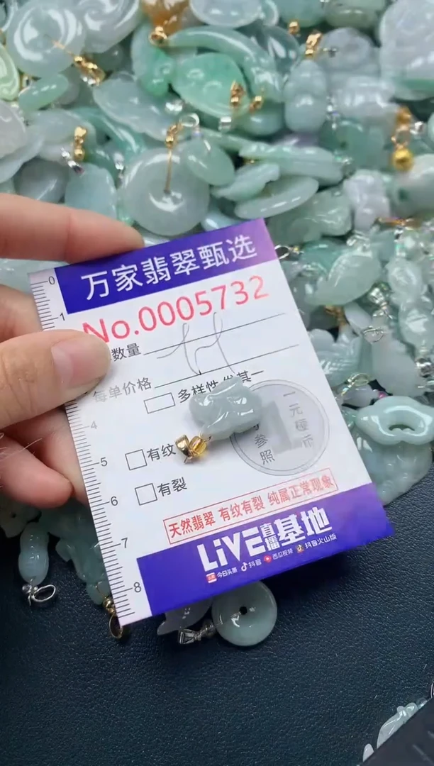 吊坠(不含链)未镶嵌翡翠5732