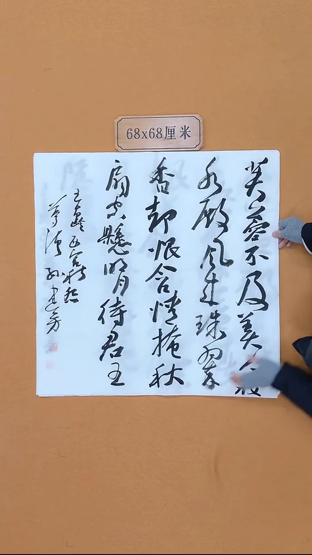 书法孙建芳 河北 兰亭佳作 68*68  四平尺