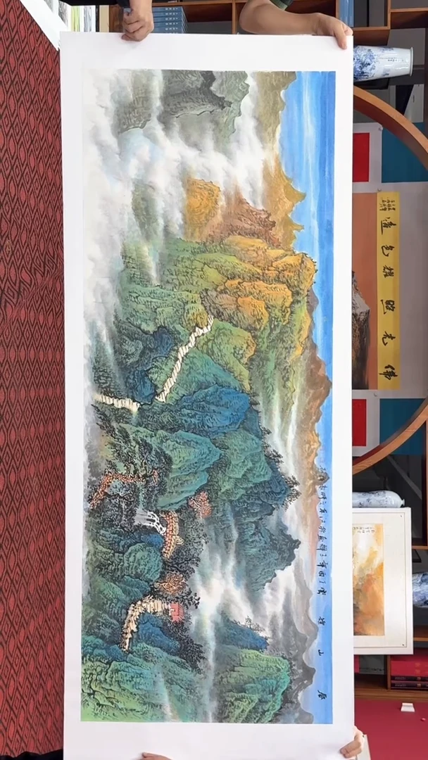 国画国画绘画山水花鸟