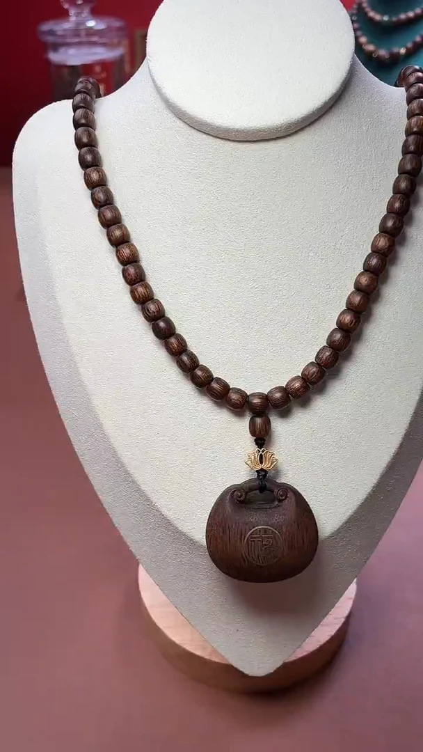 沉香手串【双十一限定款】沉水越南芽庄金丝油黄棋6x6代代有福设计