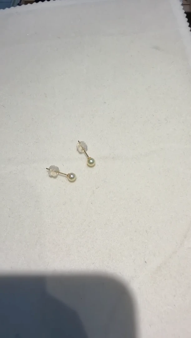 18K金镶嵌耳饰海水珍珠zzxm多样性发一对