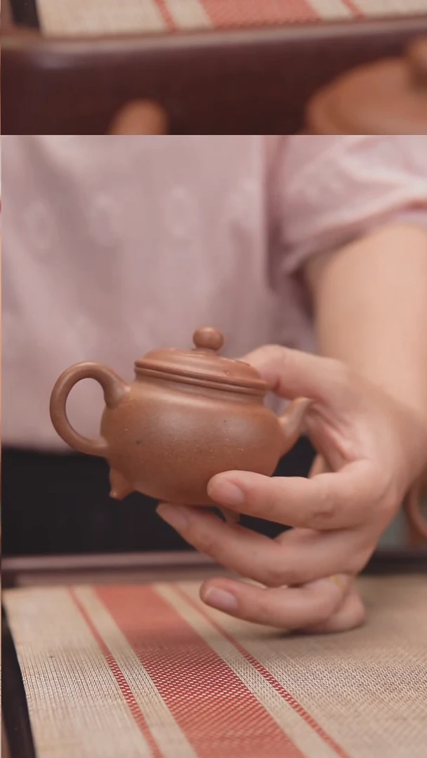 茶杯紫砂沉*1微瑕桃花泥大彬如意100cc