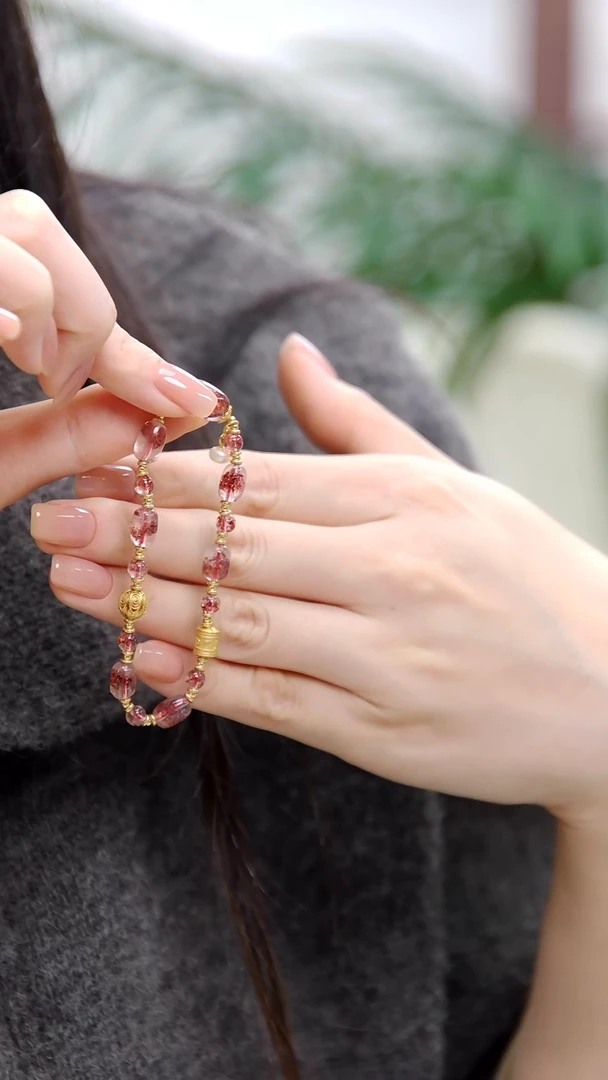 未镶嵌手串水晶【迎迎甄选】超七设计款手串  多样性发一