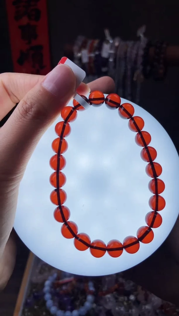 未镶嵌血珀手链8mm血珀