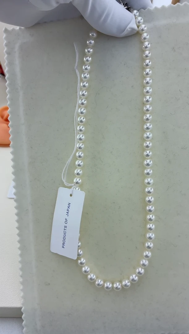 颈饰未镶嵌海水珍珠无调rose p6-6.5满珠链