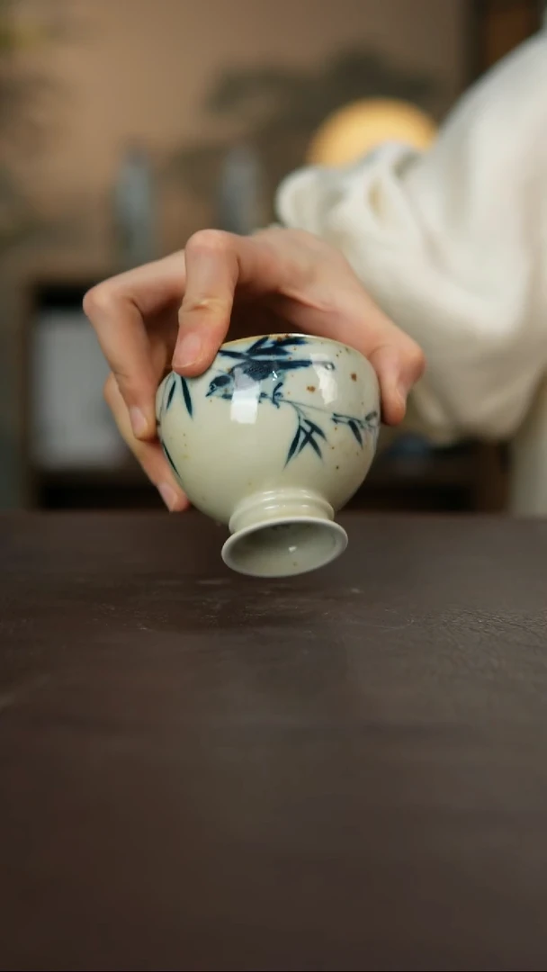 杯景德镇陶瓷杯碗柴烧瑕疵